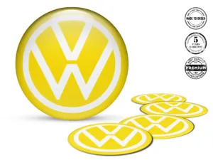 VW Pegatinas de Resina Bombadas Logos de Aros Racing
